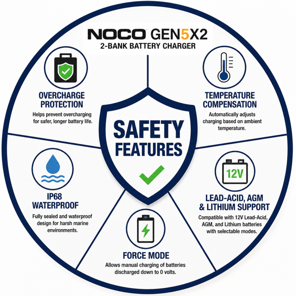 NOCO GEN5X2 2-Bank Battery Charger